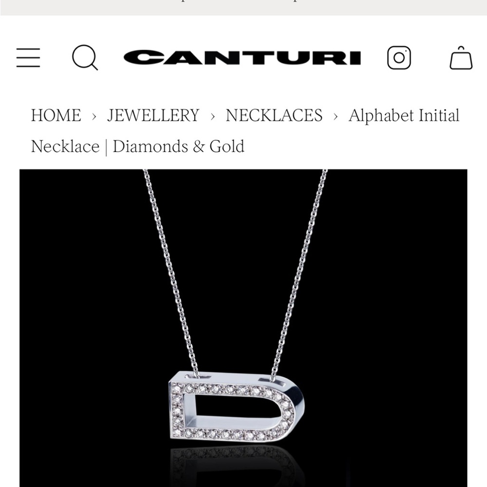 Elegant Silver Alphabet Necklace